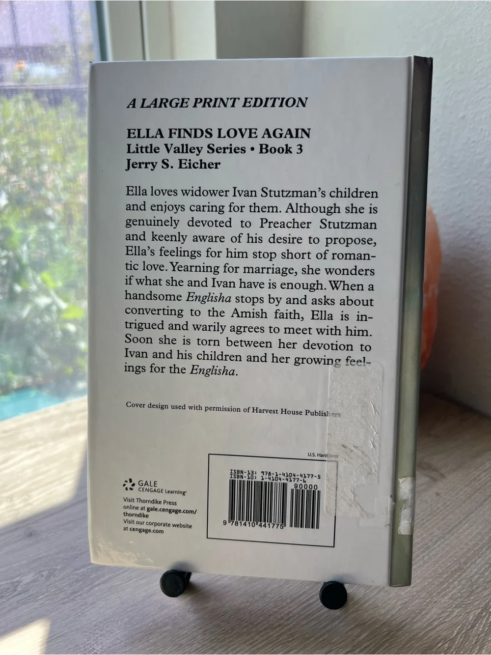 Ella Finds Love Again Jerry Eicher Large Print Hardcover Ex Library Amish